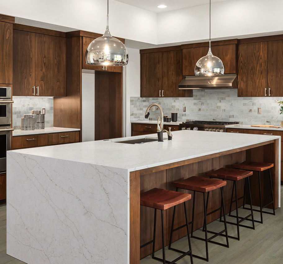 Calacatta Karmelo By MSI, Available at Royal Kitchen and Bathroom Countertops.